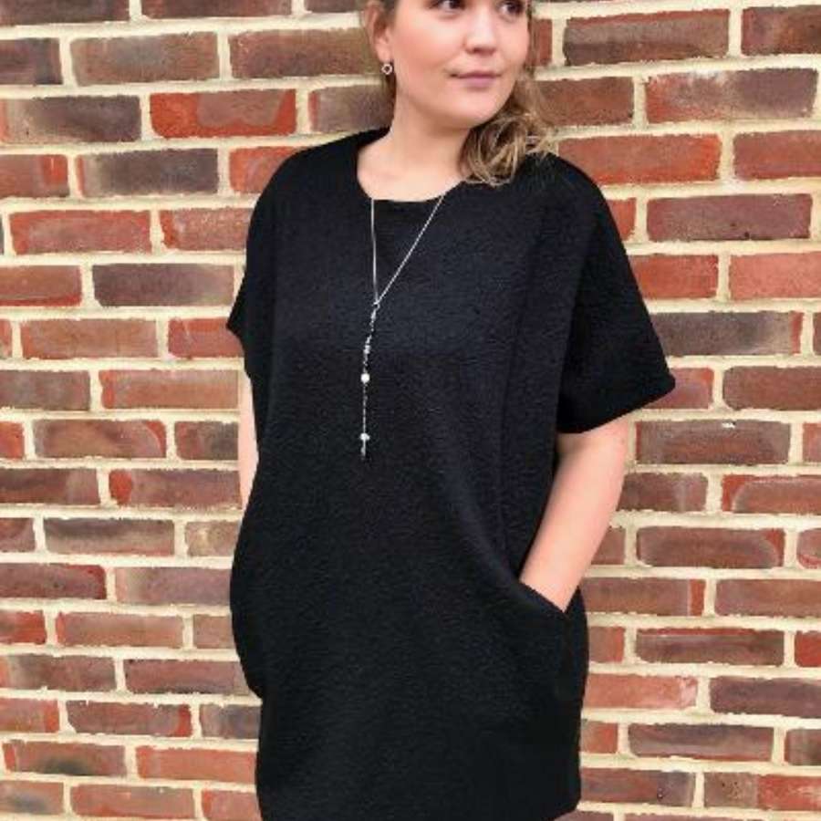 Black brocade dress/tunic